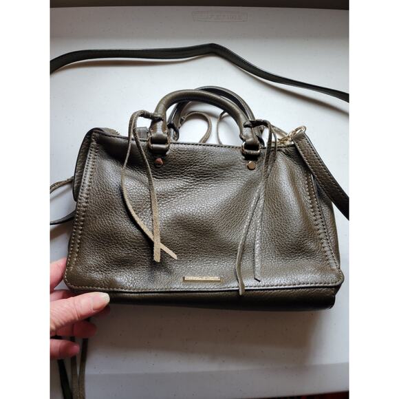 Rebecca Minkoff Olive Green Micro Regan Satchel Crossbody Bag - Picture 3 of 9